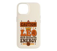 Custodia per iPhone 14 Vintage Leo Zodiac «Protagonista Energy» Boho Sun