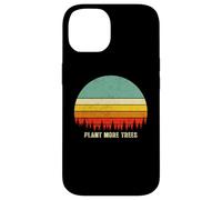 Custodia per iPhone 14 Vintage Retro Style 80s Happy Pine Trees Plant more trees