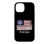 Custodia per iPhone 14 Vintage USA 1776 2026 American 250 Years We The People