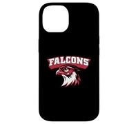Custodia per iPhone 14 Vintage Varsity Style Block Lettere Falcon Bird Lover