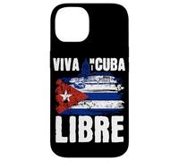 Custodia per iPhone 14 Viva Mi Cuba Libre La Habana Campidoglio e bandiera cubana
