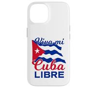 Custodia per iPhone 14 Viva Mi Cuba Libre Sventolando Bandiera Cubana Patriot