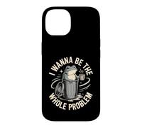 Custodia per iPhone 14 Voglio essere l'intero problema Trash Frog
