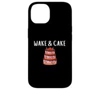 Custodia per iPhone 14 Wake & Cake Costume Funny Cake Baker Decorator Meme Costume