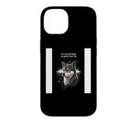 Custodia per iPhone 14 We Are All Dogs In God's Hot Car Funny Dog Meme