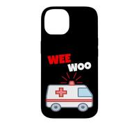 Custodia per iPhone 14 Wee Woo Funny Ambulance EMR EMS Paramedic First Responder