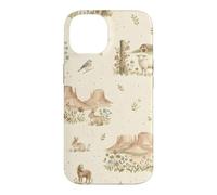 Custodia per iPhone 14 Western Meadow Homestead Conigli Sheep Horse Farm Ranch