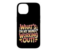 Custodia per iPhone 14 What's On My Mind Working Out Pensieri di fitness -