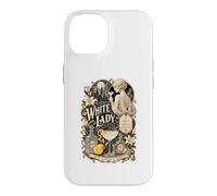 Custodia per iPhone 14 White Lady - Elegante cocktail di mezzanotte