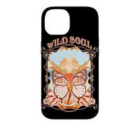 Custodia per iPhone 14 Wild Soul Farfalla Mistico Retro Art