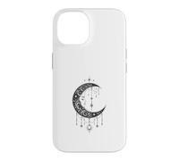Custodia per iPhone 14 Witchy Crescent Moon Gothic Celestial Lunar Design