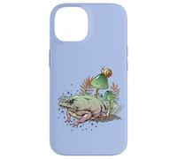 Custodia per iPhone 14 Womens Girls Cottagecore Magical Frog Toad Snail Goblincore