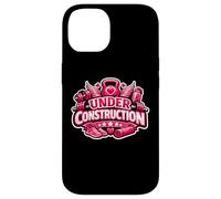 Custodia per iPhone 14 Womens Under Construction Gym Workout Excercise Girl Citazione