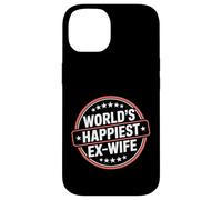 Custodia per iPhone 14 World's Happiest Ex Wife -