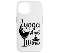 Custodia per iPhone 14 Yoga E Meditazione Vino Posa Wine Lover Relax