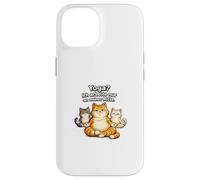 Custodia per iPhone 14 Yoga Sto solo lavorando al mio mezzo gatti umorismo
