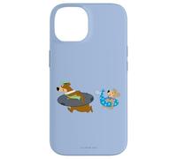 Custodia per iPhone 14 Yogi Bear Yogi and Boo Boo Going Swimming