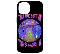 Custodia per iPhone 14 You Are Cosmic Alien UFO Graphic Design