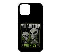 Custodia per iPhone 14 You Can't Trip With Us Funny Alien Retro Vintage UFO Graphic