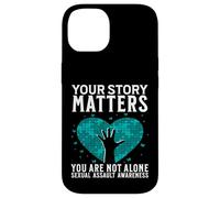 Custodia per iPhone 14 Your Story Matters Support Sexual Assault Awareness Gifts