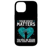 Custodia per iPhone 14 Your Voice Matters Support Sexual Assault Awareness Gifts