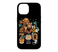 Custodia per iPhone 14 Z è per gli animali dello zoo, gita allo zoo nella giungla, simpatica giornata allo zoo Kawaii