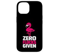 Custodia per iPhone 14 Zero Flocks Given fenicottero umorismo sarcastico