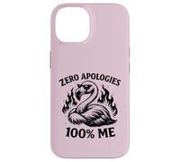 Custodia per iPhone 14 Zero scuse 100 Me Confident Flamingo