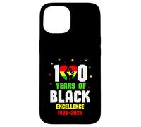 Custodia per iPhone 15 100 Years of Black Excellence 1926-2026 Celebration African