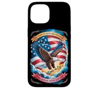 Custodia per iPhone 15 250 Years One Nation Under God - Eagle 1776 Faith American