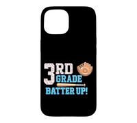Custodia per iPhone 15 3 ° grado Batter Up Baseball torna a scuola studente