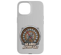 Custodia per iPhone 15 50 Años A Todo Gas 1975 Tachimetro Amante Auto