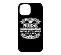 Custodia per iPhone 15 Abbigliamento da infermiera correttivo - Design divertente per infermieri