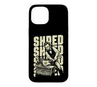 Custodia per iPhone 15 Abraham Lincoln Chitarra Elettrica Smash Shred Chitarrista Musica
