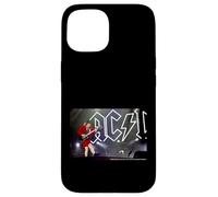 Custodia per iPhone 15 AC DC Rock Lightning Logo Stadium Chitarra Live Energy