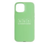 Custodia per iPhone 15 AcCePt Tutti gli elementi accettati Chemistry Pun
