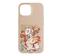 Custodia per iPhone 15 Aesthetic Japanese Kabuki Kitsune Mask Demon Samurai Girl