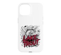 Custodia per iPhone 15 Aggressivo Lago Trota Grande pesca Laghi Deep Strike