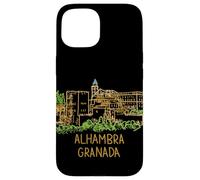 Custodia per iPhone 15 Alhambra Granada Spagna Viaggio Souvenir Città Landmark Gift
