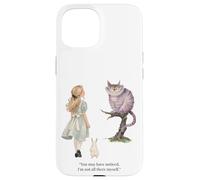 Custodia per iPhone 15 Alice Adventures Wonderland Vintage Libro Citazione Lewis Carrol
