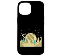 Custodia per iPhone 15 Alien Planet Paesaggio con Strano Flora