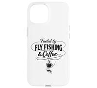 Custodia per iPhone 15 Alimentato dalla pesca a mosca e caffè per la festa del papà