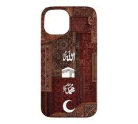 Custodia per iPhone 15 Allah musulmano e profeta Maometto Nome Kaaba mezzaluna Islam