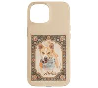 Custodia per iPhone 15 Aloka The Walk for Peace Dog Spreading Hope Indian Art