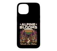 Custodia per iPhone 15 Alpine Blooms Worth The Miles Escursionismo Natura