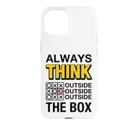 Custodia per iPhone 15 Always Think Outside the Box Illustration Graphic Designs