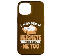 Custodia per iPhone 15 Amante di New Orleans Mi chiedo se anche i beignets pensano a me