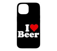 Custodia per iPhone 15 AMO LA BIRRA I HEART BEER