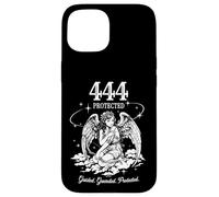 Custodia per iPhone 15 Angelcore Etereo Protetto Numero 444 Estetica Angelcore