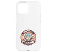 Custodia per iPhone 15 Anime Ansia Pensare troppo Weeb Kawaii Overthinker Merch